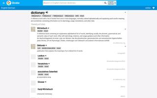 Multilang Dictionary Glosbe capture d'écran 3
