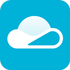 Cloud storage: Cloud backup-icoon
