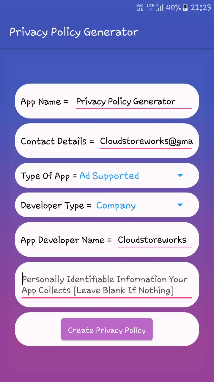 App Privacy Policy Generator APK for Android Download