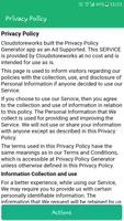 App Privacy Policy Generator capture d'écran 2
