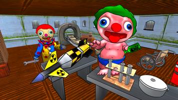 Clown Daddy Neighbor الملصق