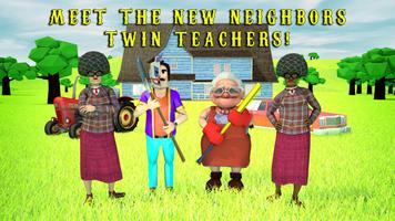 Scary Clown Man Neighbor poster