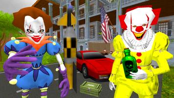 Clown Brothers. Neighbor Escape Cartaz