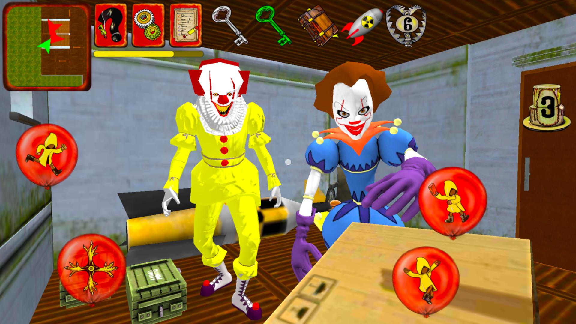Скачай клоуна соседа. Клоун нейбор Эскейп. Клоун сосед игра. Клоун госпиталь нейбор Эскейп 3 д. Игра братья клоуны.