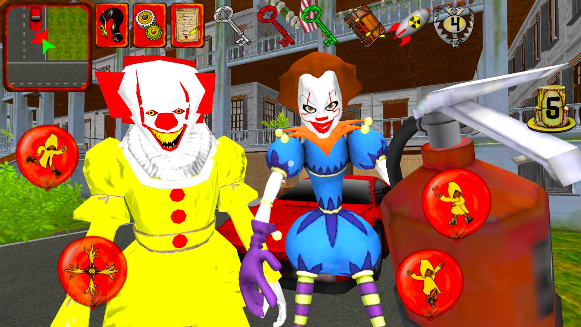 Игры клоун 1. Игра Clown Neighbor Escape. Clown brothers Neighbor. Clown Neighbor Hospital Escape. Clown brothers. Neighbor Escape 3d.