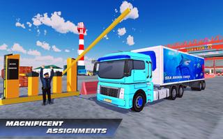 Sea Animals Truck Transporter: Sea Port Simulator capture d'écran 3