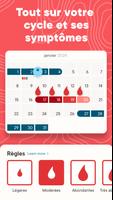 Calendrier des règles Clue capture d'écran 1