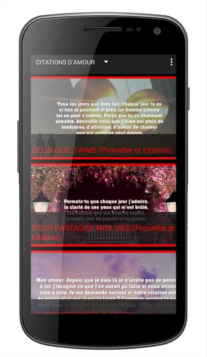 Videos Et Citations D Amour Pour Android Telechargez L Apk