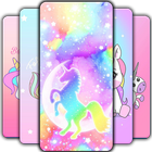 Rainbow Wallpaper Unicorn icône