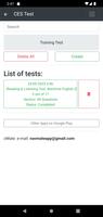 1 Schermata Reading & Listening Test. CES