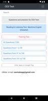 2 Schermata Reading & Listening Test. CES