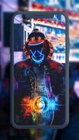 Neon Mask Wallpaper HD Ekran Görüntüsü 1