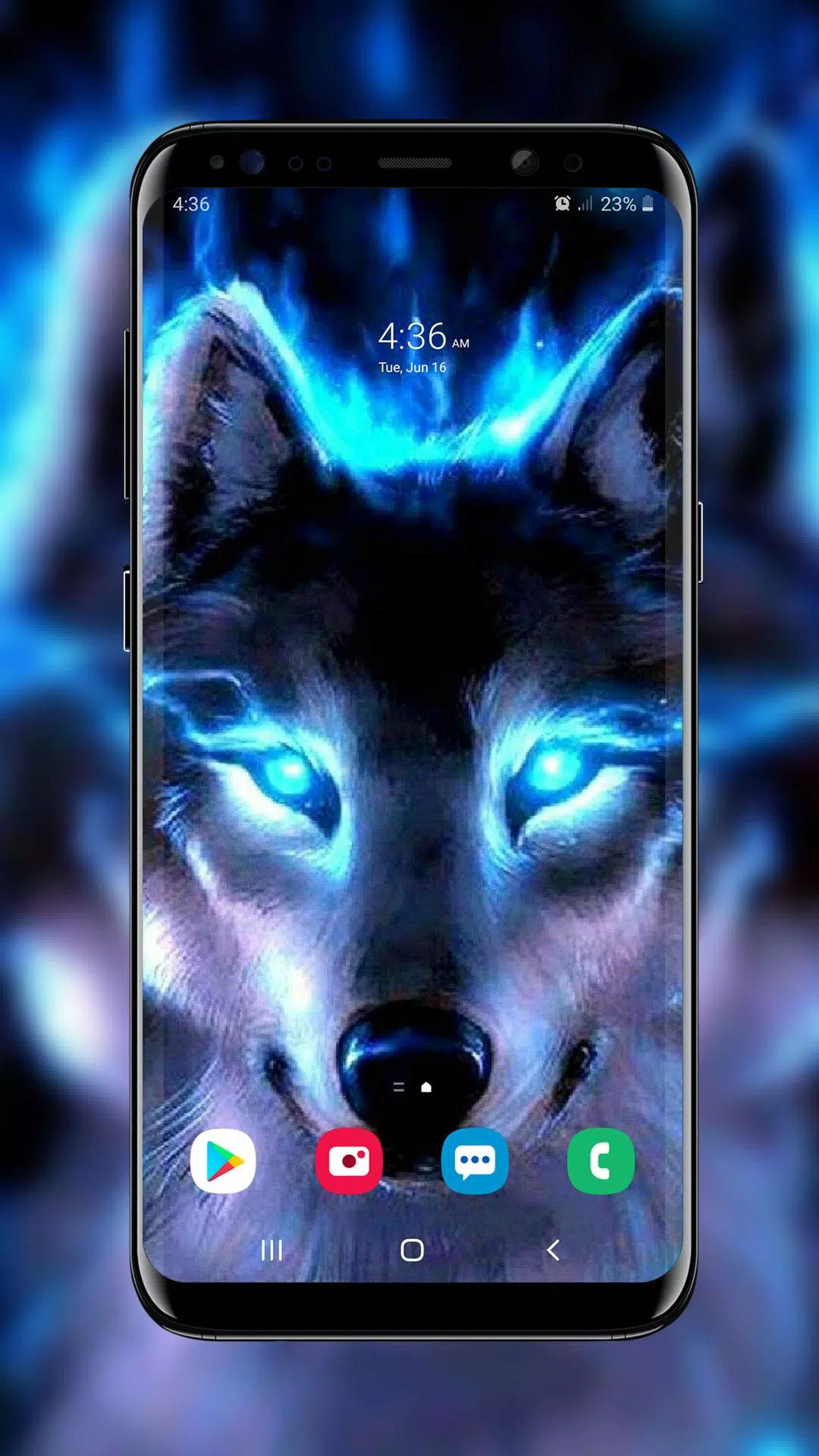 Ice Fire Wolf Wallpaper APK for Android Download