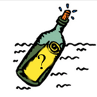 Message in a bottle (balm) icon