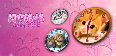 Kittens Analog Clock
