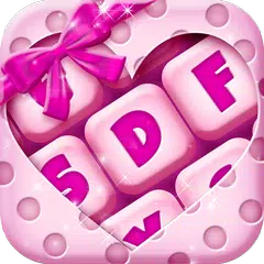 粉紅色黑色鍵盤主題 APK 下載
