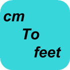 cm to feet converter simgesi