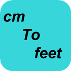 cm to feet converter icon