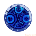 GALLIFREY SEAL CLOCK WIDGET