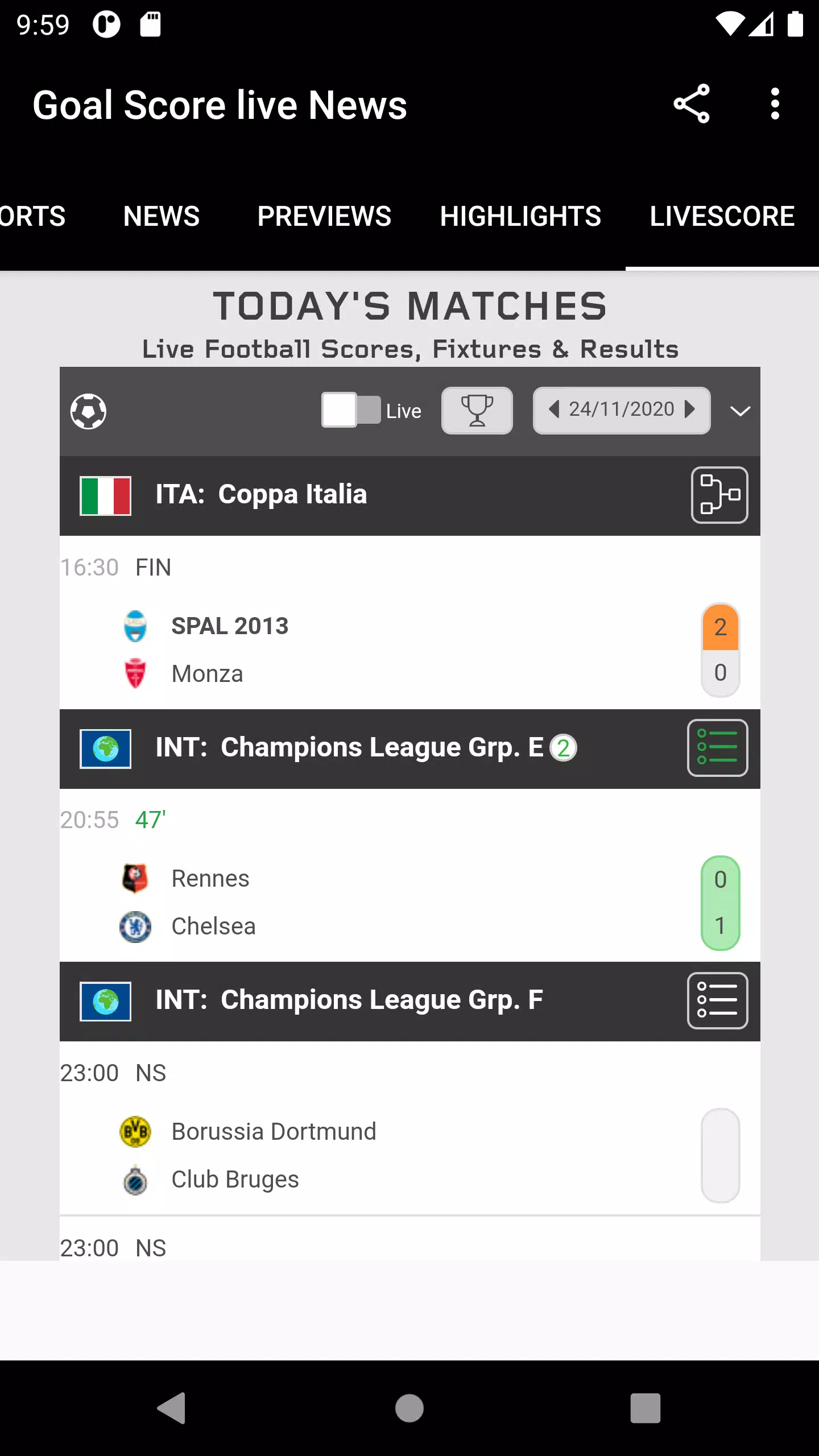 Goal Score live APK for Android Download