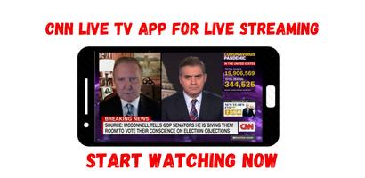 Live TV App For CNN Live Cartaz