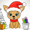 Libro de Colorear de Navidad icono