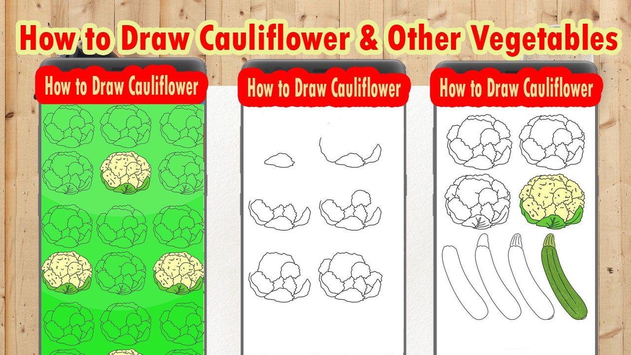 How to Draw Cauliflower & Other Vegetables Easily APK for Android Download