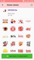 2020 Chinese New Year CNY Stickers For WhatsApp Affiche