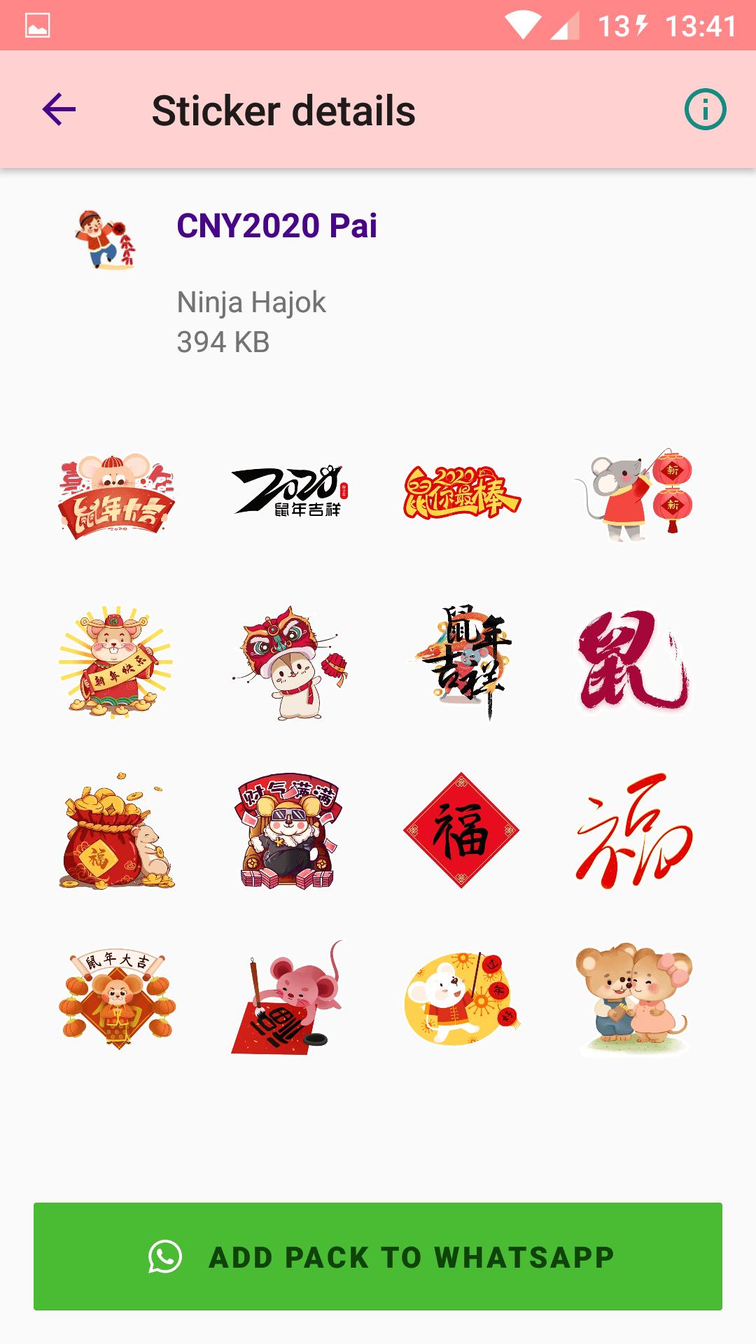 2020 Chinese New Year Cny Stickers For Whatsapp For Android Apk