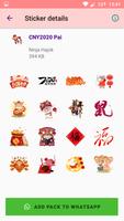 2020 Chinese New Year CNY Stickers For WhatsApp capture d'écran 2