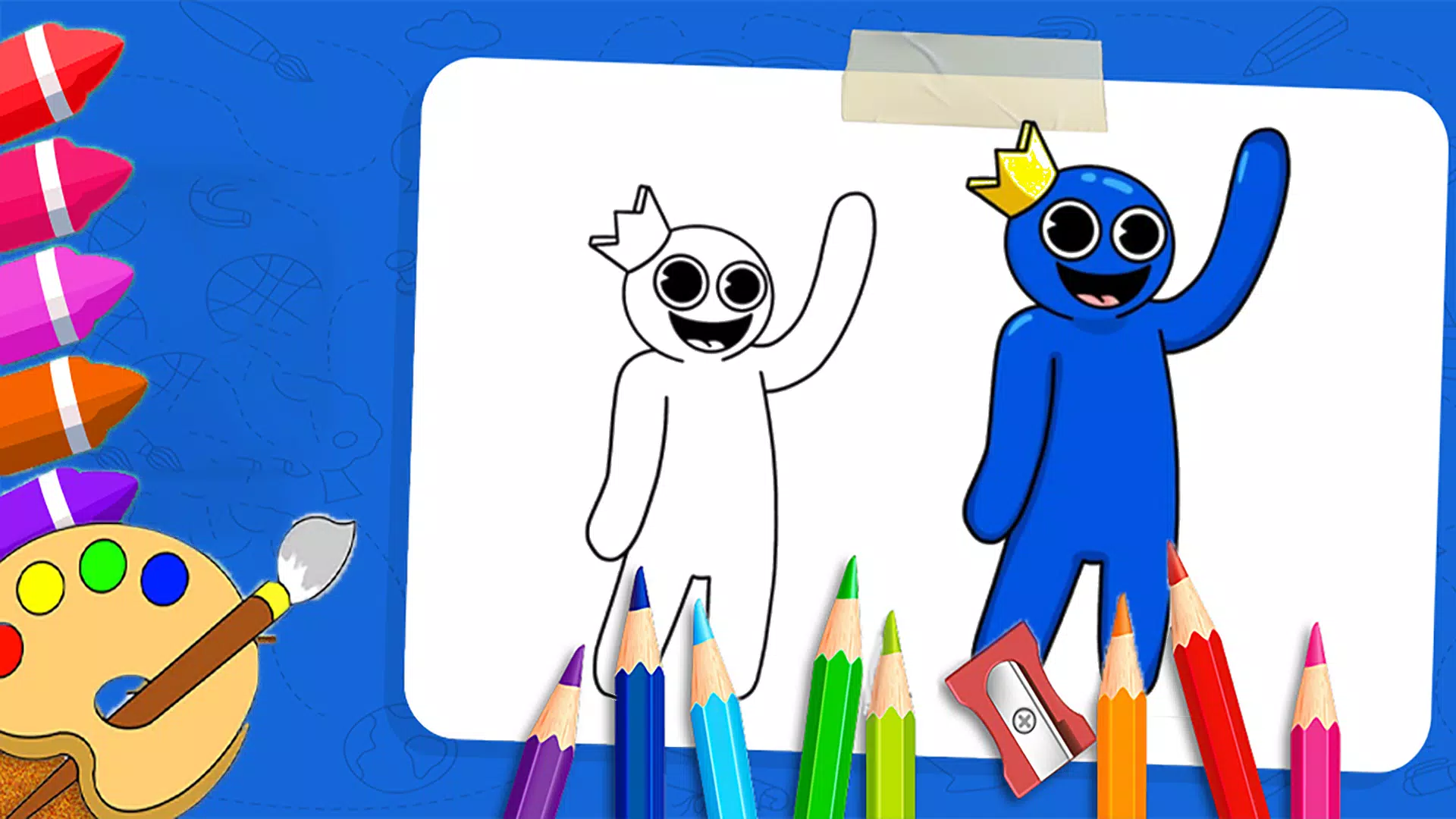 Rainbow Friends 🌈 How To Draw BLUE