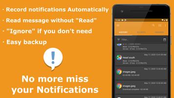 Past Notifications (Key) الملصق