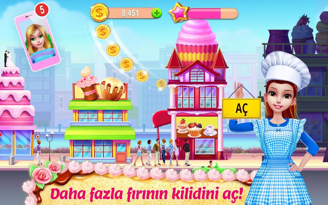 fırın imparatorluk pasta yap süsle ve servis et
