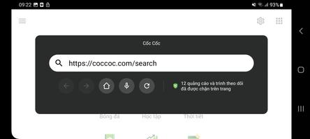 Cốc Cốc TV Browser Lite screenshot 1