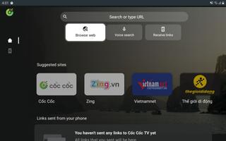 Cốc Cốc TV Browser Lite screenshot 2