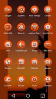 Cast Orange - Icon Pack 스크린샷 1