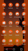 Cast Orange - Icon Pack 스크린샷 2
