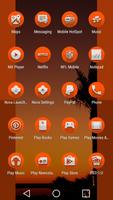Cast Orange - Icon Pack 스크린샷 3