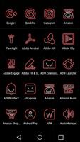 Glowist Redish - Icon Pack screenshot 1