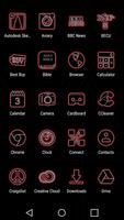 Glowist Redish - Icon Pack screenshot 2