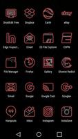 Glowist Redish - Icon Pack screenshot 3