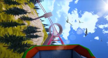 VR Roller Coaster 360 الملصق