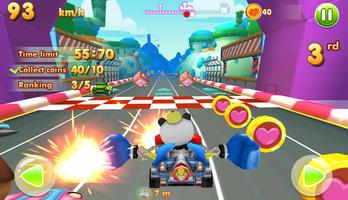 Combo Go Panda Kart Racing imagem de tela 1