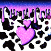 Cow Pattern Heart - Wallpaper