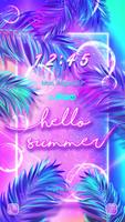 Hello Neon Summer - Wallpaper capture d'écran 1