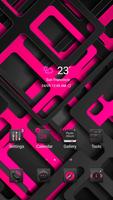 Pink Geometry Tech - Wallpaper Plakat