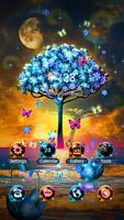 Sunset And Tree - Wallpaper Plakat