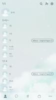 카카오톡 테마 - 솜사탕 구름_민트 (카톡테마) Screenshot 1