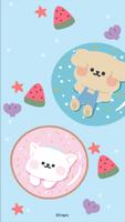 카카오톡 테마 - 알콩달콩_여름 Plakat