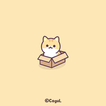 카카오톡 테마 - 치즈 박스냥이